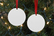 © Melissa - Two Sided Round Christmas Ornament Mockup