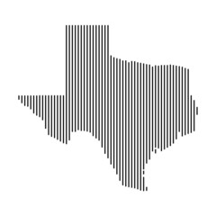 texas vector vertical map, map of texas , suitable for office room decoration, home room and others