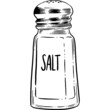 Hand drawn Salt Shaker