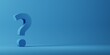 © treenabeena - 3D render of question mark symbol on blue background