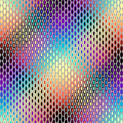 Fototapete - Geometric wavy abstract pattern. Polygonal square background.