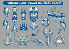 Vintage Hand Drawn Nautical Object