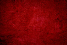 A Red Old Wall Cement Grunge Texture Background.