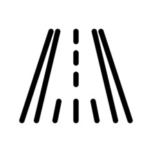 Runway Icon Vector Symbol Design Illustration