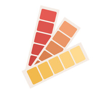 Color Palette Guide Icon. Color Swatch Sign. Colors Catalog Concept. Vector Flat Illustration