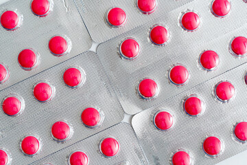 Poster - Background of a large group of assorted capsules and pills