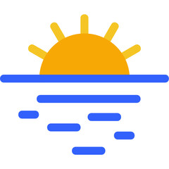 Sticker - Sunrise Landscape Icon