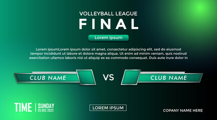 television broadcast media title banner template.