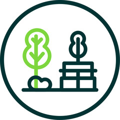 Poster - Park Landscape Icon