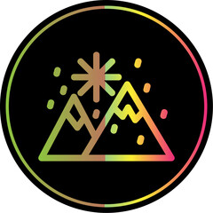 Sticker - Snow Landscape Icon