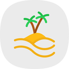 Sticker - Pine Trees Landscape Icon