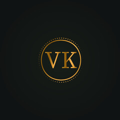 VK 2 letter design for logo and icon.VK monogram logo.vector illustration.