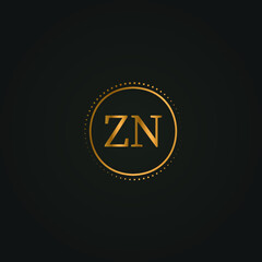 ZN 2 letter design for logo and icon.ZN monogram logo.vector illustration.