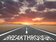 © jaykoppelman - Breakthrough text on highway at sunset for new idea concept.