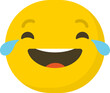 Cute Laughing Emoticon / Emoji Character Illustration