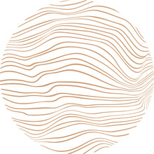 Trendy Design Elements  . Contemporary Abstract Vector Striped Geometric Background Pattern .Hand Drawn Wavy Lines Round Shapes .