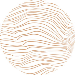 Trendy design elements  . Contemporary abstract vector striped geometric background pattern .Hand drawn wavy lines round shapes .