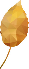Wall Mural - Brown Triangular Beech Leaf Illustration