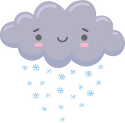 Cloud with snow