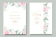 © retno - Beautiful hand drawing wedding invitation floral design
