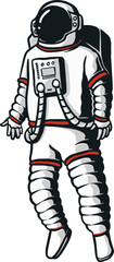 Wall Mural - Astronaut in Space Illustration