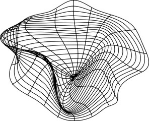 abstract wireframe elements