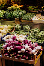 Vegetables For Sale In The Farmer's Market