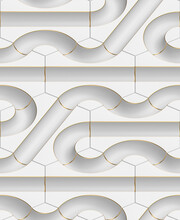 Architectural Mosaic Seamless Pattern.