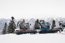 Snow Removal Vehicles In Mountains