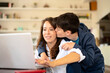 © Albert Martinez/Stocksy - Teenager kissing mom on cheek