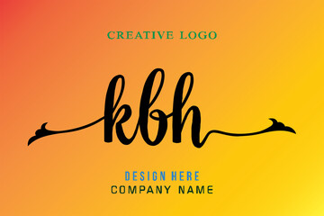 KBH  lettering logo is simple, easy to understand and authoritative