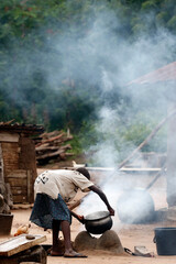 Canvas Print - African daily life.