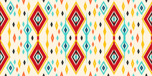 Tribal Pattern Seamless Design. Ethnic Aztec Fabric Carpet Mandala Ornament Native African American Chevron Textile Wallpaper Decoration. Geometric Line Texture