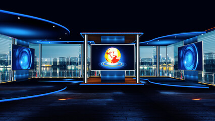 3D rendering background is perfect for any type of news or information presentation. The background features a stylish and clean layout 