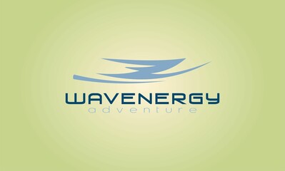 Wall Mural - wave abstract concept design logo