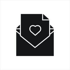 love letter vector for website symbol icon presentation