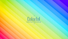 Rainbow Colors Stripes Abstract Background