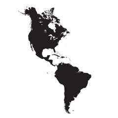 map of north and south america