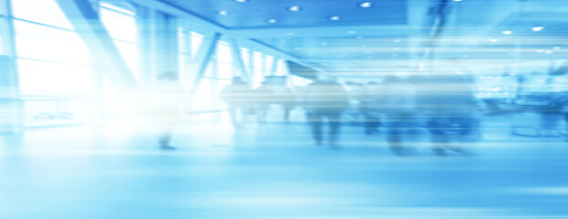abstract blue background movement city inside
