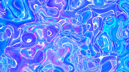 Wall Mural - Abstract multicolored glowing liquid background.
