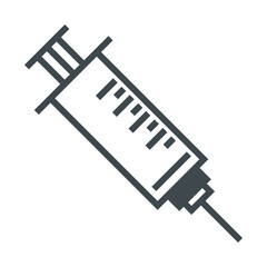 Poster - medical vaccination syringe