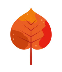 Sticker - autumn dry leaf