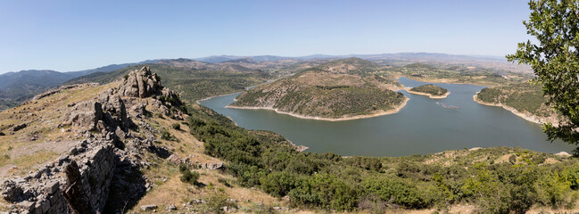 Canvas Print - Panorama of  mountains