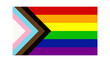 New LGBTQ Rights Pride Flag. Progressive pride flag.