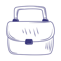 Poster - suitcase doodle icon