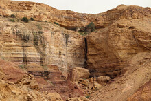 Mountain Rift Beside The Dead Sea - Jordan