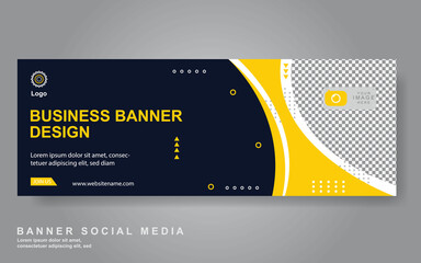 Vector abstract design web banner template. Web Design Elements - Header Design. Abstract geometric web banner template on grey background.