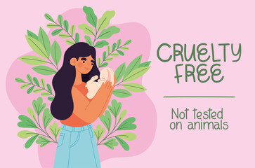 Wall Mural - cruelty free card