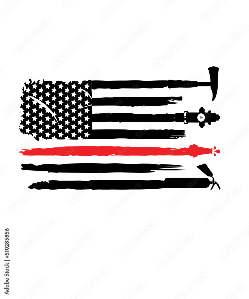 Vector de Stock firefighter svg, firefighter flag svg, fireman svg ...