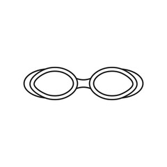 Poster - Swimming goggles icon. Vector. Line style.